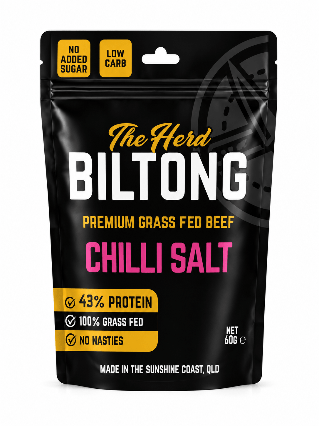Biltong 60g Wholesale Pouch - The Herd Biltong