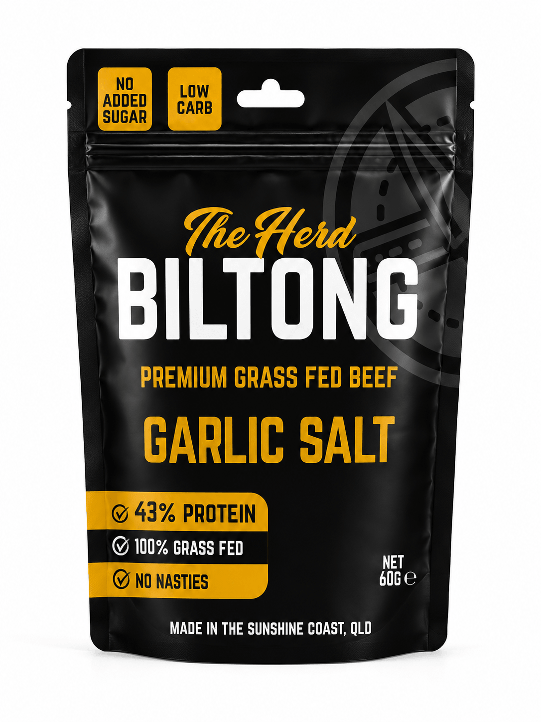 Biltong 60g Wholesale Pouch - The Herd Biltong