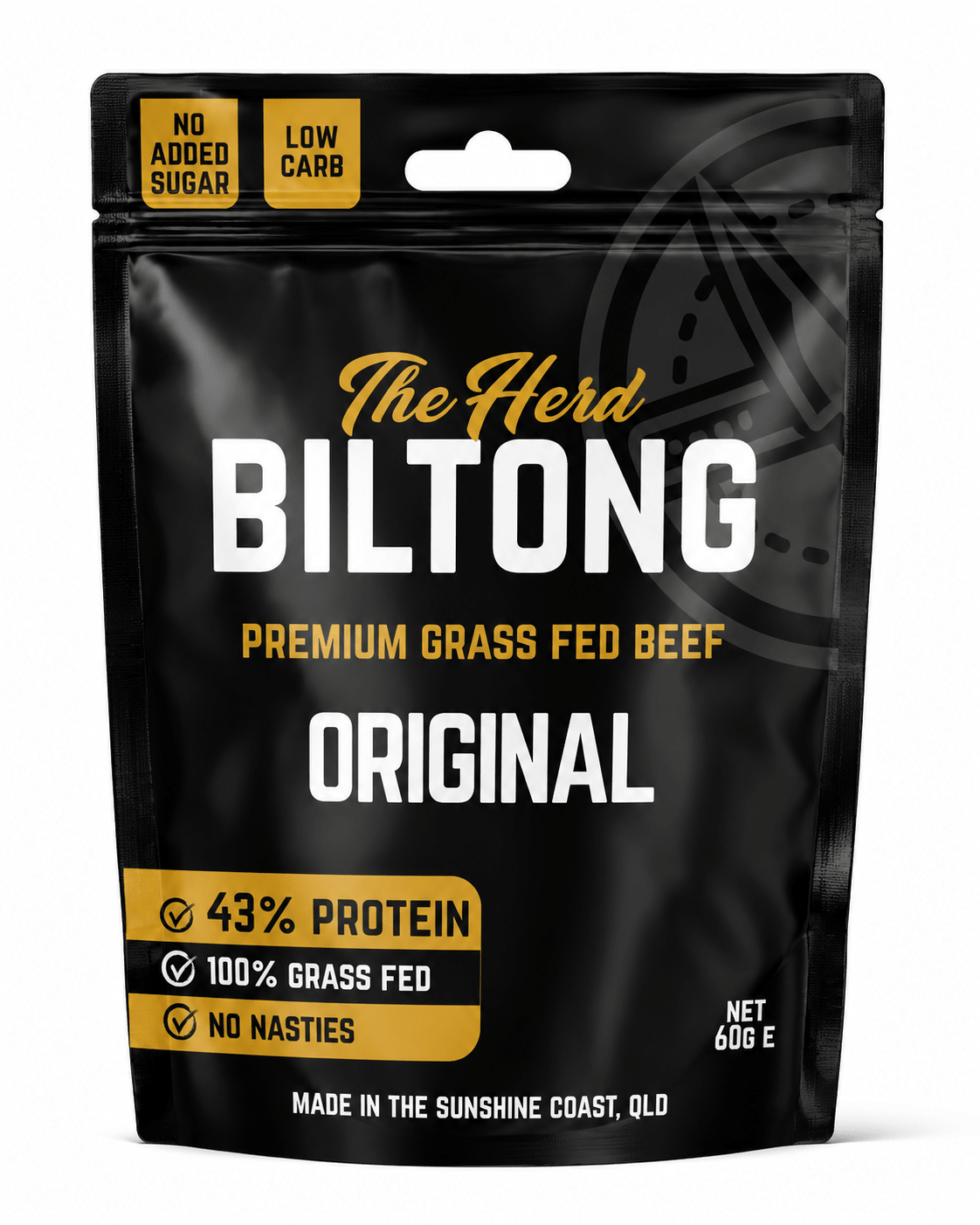 Biltong 60g Wholesale Pouch - The Herd Biltong