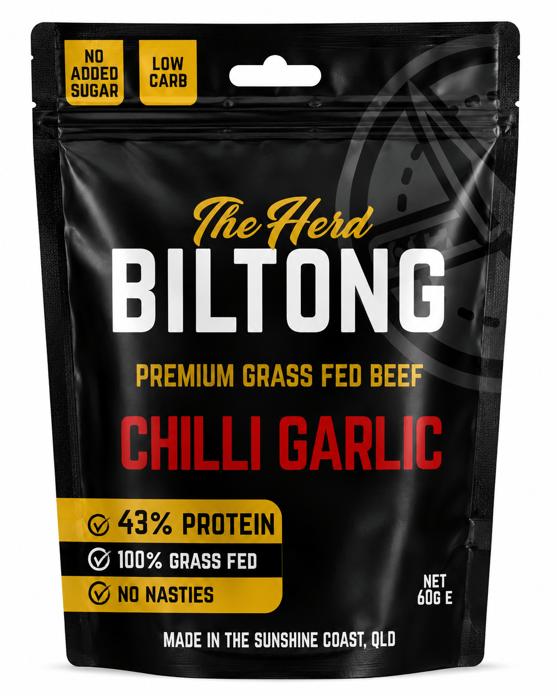 Biltong 60g Wholesale Pouch - The Herd Biltong